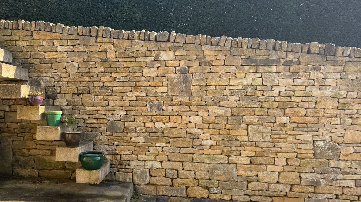 New dry stone wall build in Oakridge Lynch, Stroud, Oakridge.