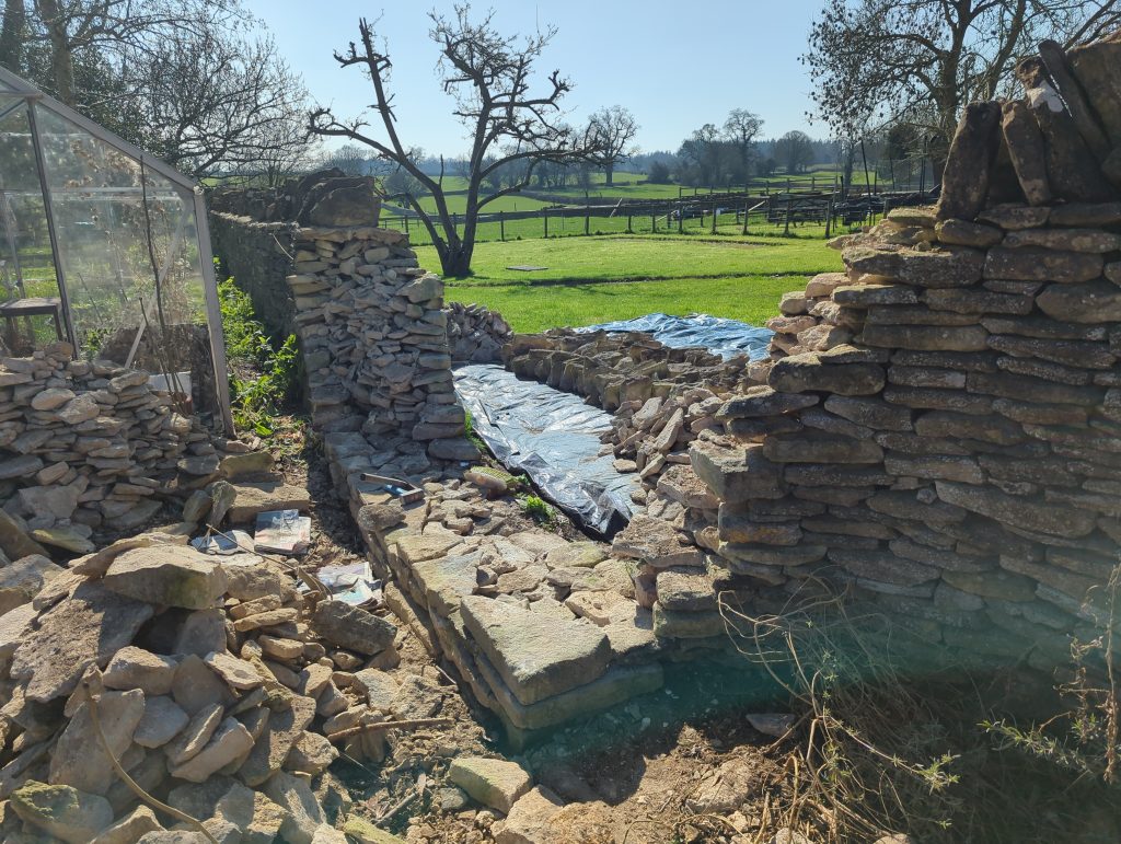 didmarton, tetbury, dry stone wall 11