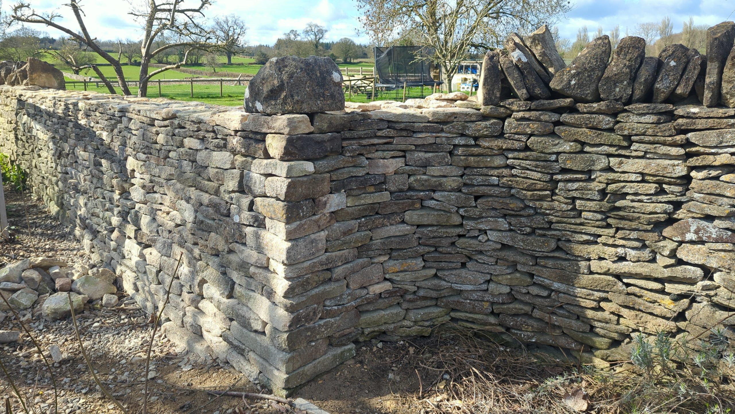 didmarton, tetbury, dry stone wall 4